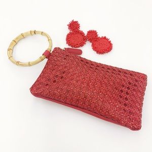 Bamboo Ring Handle Wristlet
